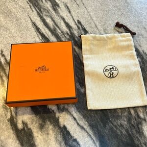 Hermes jewelry box & bag